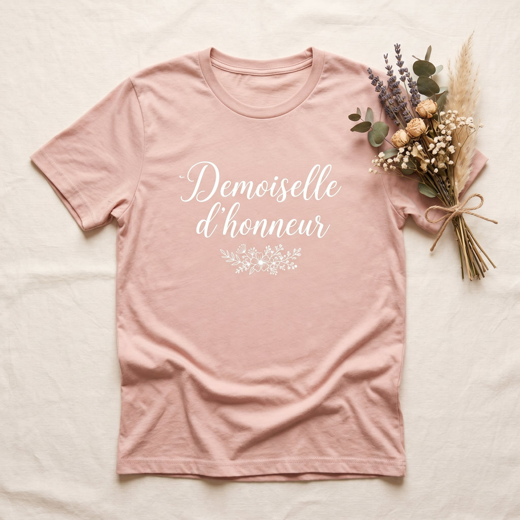 T-shirt personnalisé EVJF EVG mariage - Design mariée témoin