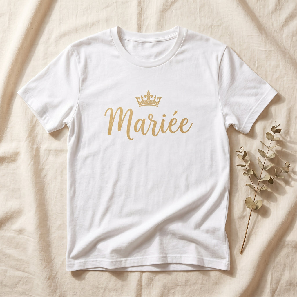 T-shirt personnalisé EVJF EVG mariage - Design mariée témoin