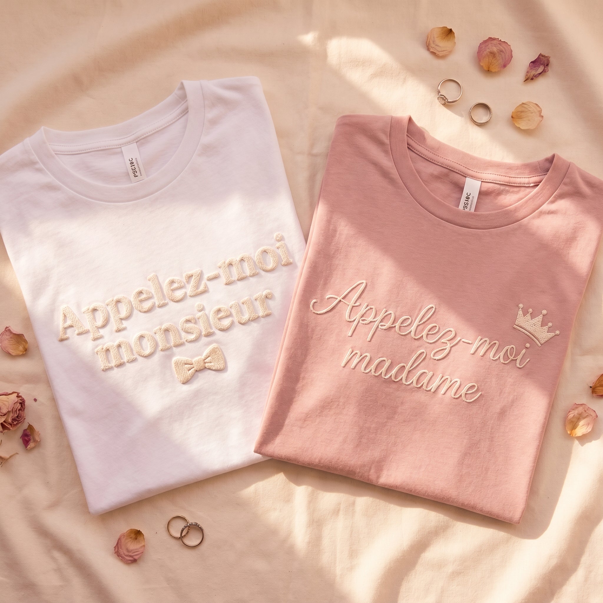 Pack t-shirts lendemain de mariage - Appelez-moi monsieur, appelez-moi madame