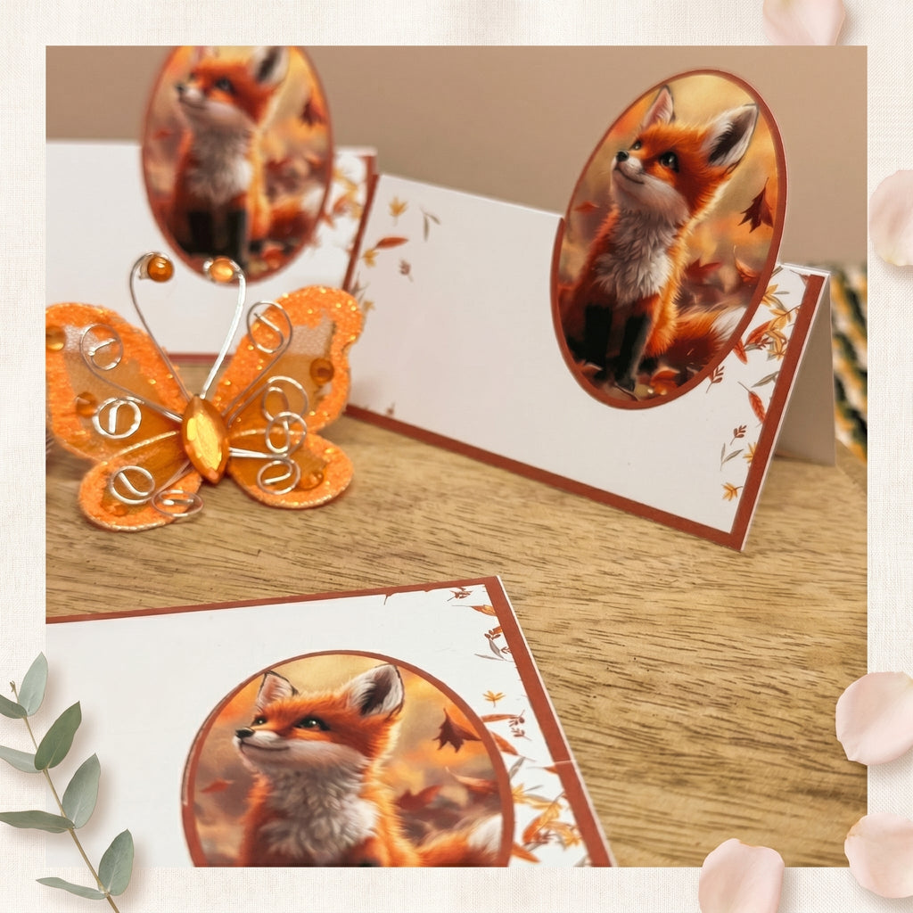 Marque-place personnalisé prénom – Effet pop-up illustration – Décoration de table mariage