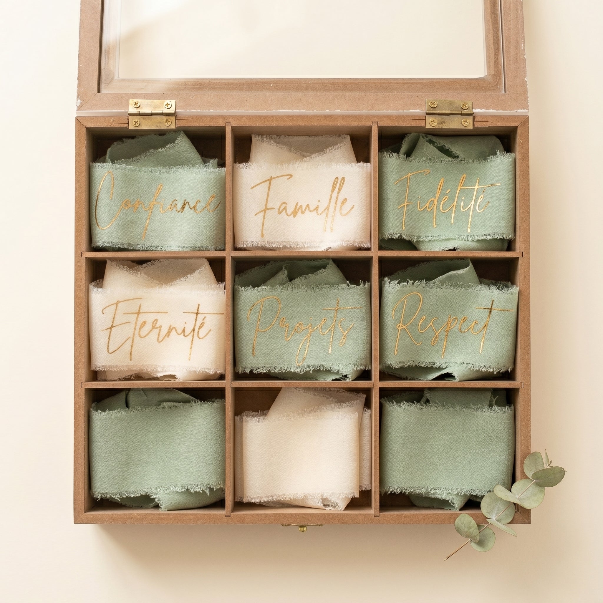 Lot de rubans mariage personnalisés – Cérémonie laïque des rubans – Rituel handfasting symbolique